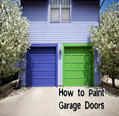 how to paint garage doors